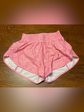 lululemon athletica Pink Heather Running Shorts women’s size 4